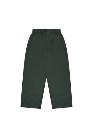 [KAPPY DESIGN] PINTUCK WIDE CHINO PANTS (DARK GREEN)