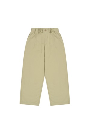 [KAPPY DESIGN] PINTUCK WIDE CHINO PANTS (BEIGE)