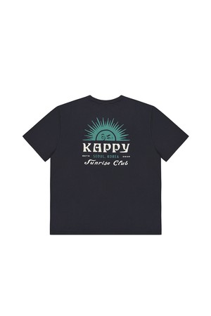 [KAPPY DESIGN] SUNNY WINK HALF T-SHIRT (VINTAGE NAVY)