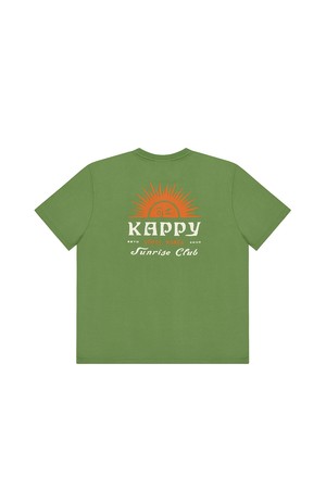 [KAPPY DESIGN] SUNNY WINK HALF T-SHIRT (GREEN)