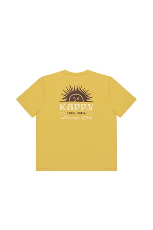 [KAPPY DESIGN] SUNNY WINK HALF T-SHIRT (YELLOW)