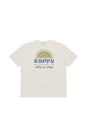 [KAPPY DESIGN] SUNNY WINK HALF T-SHIRT (WHITE)