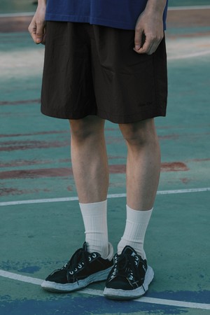 [KAPPY DESIGN] RIPSTOP STRING HALF PANTS (BLACK)