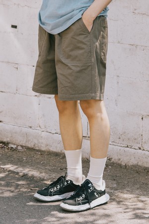 [KAPPY DESIGN] FATIGUE CN HALF PANTS (KHAKI)
