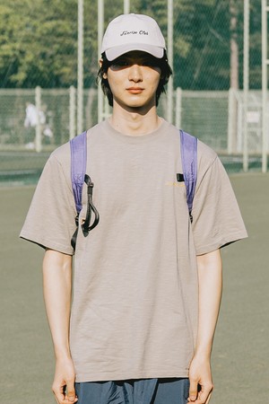[KAPPY DESIGN]  SLUB COTTON HALF T-SHIRT (KHAKI)