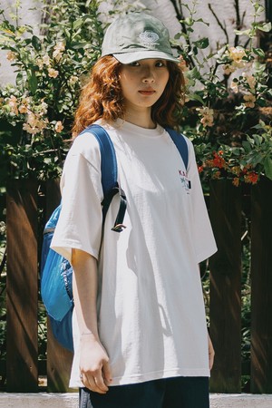 [KAPPY DESIGN] PALM COAST HALF T-SHIRT (CREAM)