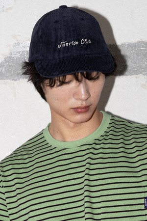 [KAPPY DESIGN] CORDUROY SUNRISE CLUB CAP (NAVY)