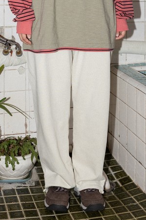 [KAPPY DESIGN] PIGMENT SWEATPANTS (CREAM)