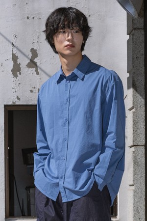 [KAPPY DESIGN] STANDARD COTTON SHIRT (BLUE)