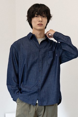 [KAPPY DESIGN] RELAXED CHAMBRAY SHIRT (INDIGO)
