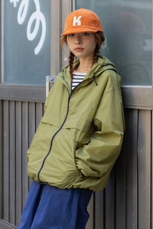 [KAPPY DESIGN] NYLON SUN GUARD WINDBREAKER (OLIVE)