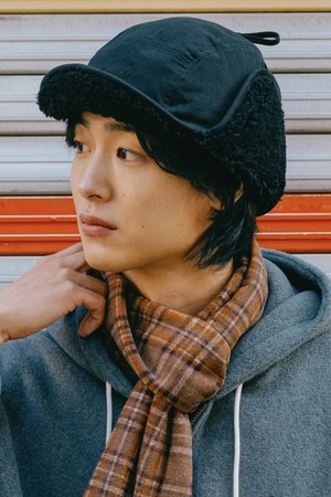 [KAPPY DESIGN] RIPSTOP REVERSIBLE TROOPER HAT (BLACK)