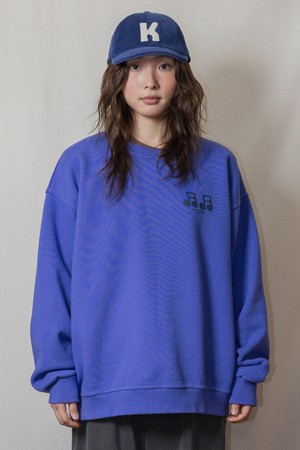 [KAPPY DESIGN] PITCH FLUFF SWEAT SHIRT (BLUE)