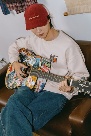 [KAPPY DESIGN] PITCH FLUFF SWEAT SHIRT (CREAM)