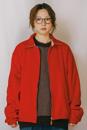 [KAPPY DESIGN] FLEECE BOMBER JACKET (RED)