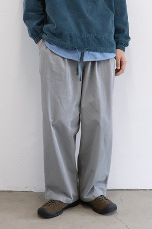 [KAPPY DESIGN] TWO TUCK WIDE PANTS (LIGHT GRAY)
