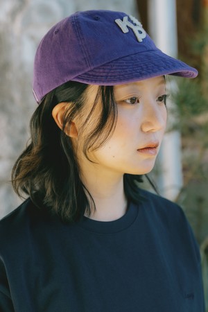 [KAPPY DESIGN] KAPPY APPLIQUE LOGO CAP (PURPLE)