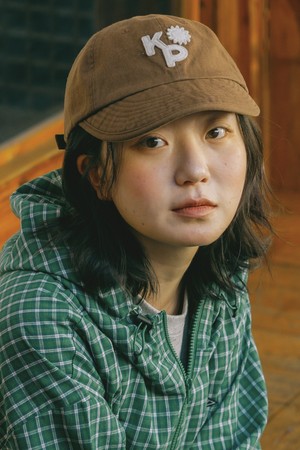 [KAPPY DESIGN] KAPPY APPLIQUE LOGO CAP (BROWN)