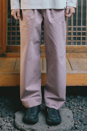 [KAPPY DESIGN] ONE TUCK WIDE FATIGUE PANTS (LIGHT PINK)