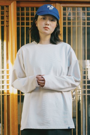 [KAPPY DESIGN] BASIC COTTON LONG SLEEVE (CREAM)