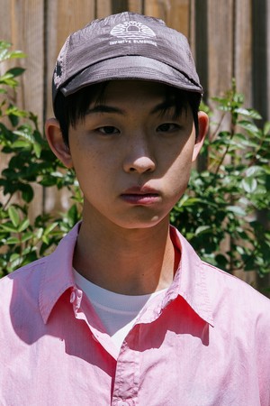 [KAPPY DESIGN] STRIPE SUNSHINE CAP (BROWN)