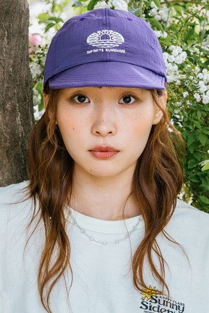 [KAPPY DESIGN] STRIPE SUNSHINE CAP (PURPLE)