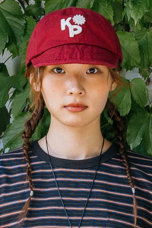 [KAPPY DESIGN] KAPPY APPLIQUE LOGO CAP (RED)