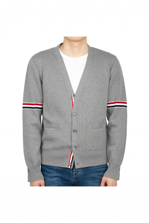 THOM BROWNE - 가디건 - 톰브라운 남성 밀라노스티치 가디건 MKC310A Y3007 055