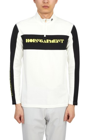 혼가먼트 골프웨어 반집업 남성 긴팔티셔츠 HCM 2C AU01 OFFWHITE