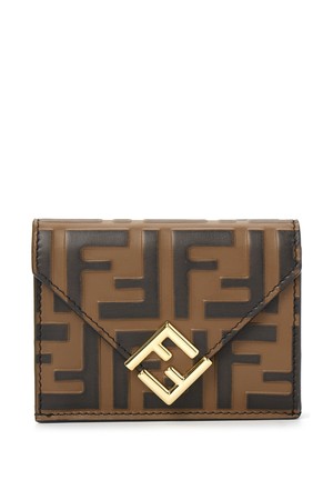 Fendi 8M0445 ADYM DIAMONDS Card holder Brown