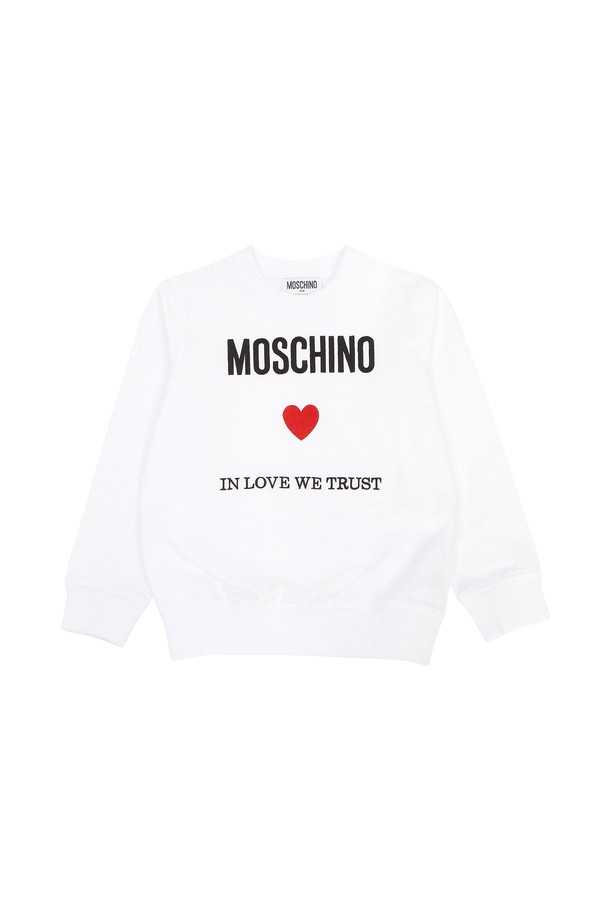 MOSCHINO - 키즈상의 - 모스키노키즈 맨투맨 H5F05R LCA30 10101 (성인착용가능)