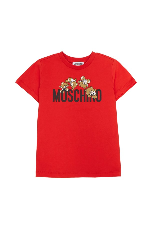 MOSCHINO - 키즈상의 - 모스키노키즈 반팔티셔츠 HMM04K LAA03 50109 (성인착용가능)