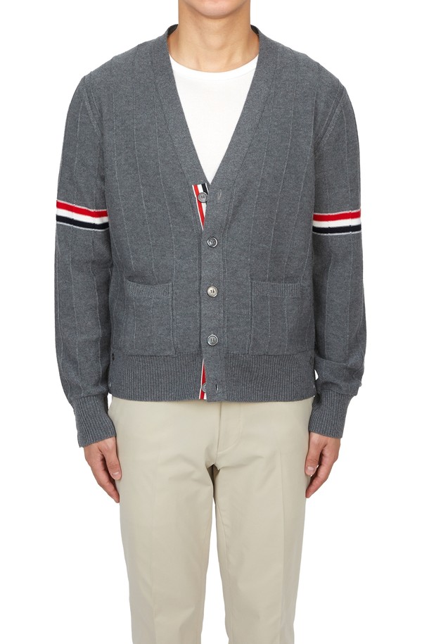 THOM BROWNE - 가디건 - 톰브라운 남성 가디건 MKC519A Y1002 035