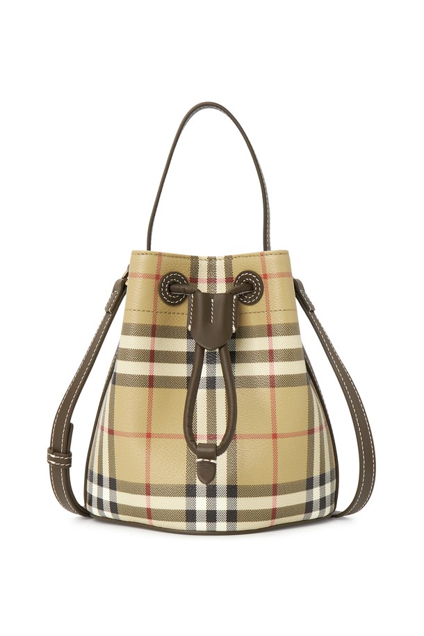 BURBERRY - 숄더백 - 버버리 체크 여성 버킷백 MN DRAWSTRING BUCKET 8100488