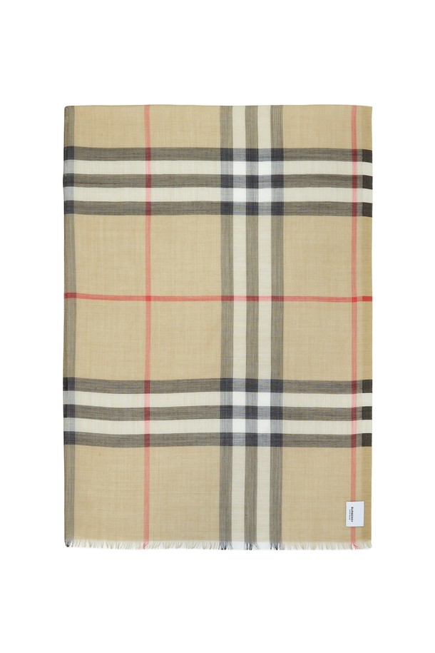 BURBERRY - 스카프/머플러 - 버버리 체크 머플러 MU 220X70 GNT CHK GAUZE 8078779 (남여공용)