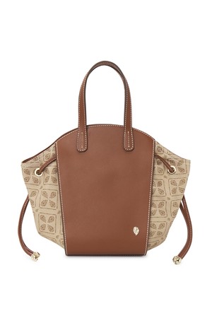 헬렌카민스키 얼루어 여성 토트백 BAG51680 JACQUARD LATTE CUOIO