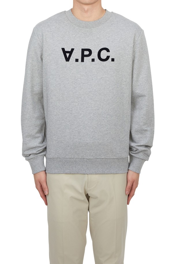 A.P.C. - 긴팔티셔츠 - 아페쎄 남성 맨투맨 COHBN M27907 TPI GRIS CHINE DARK NAVY