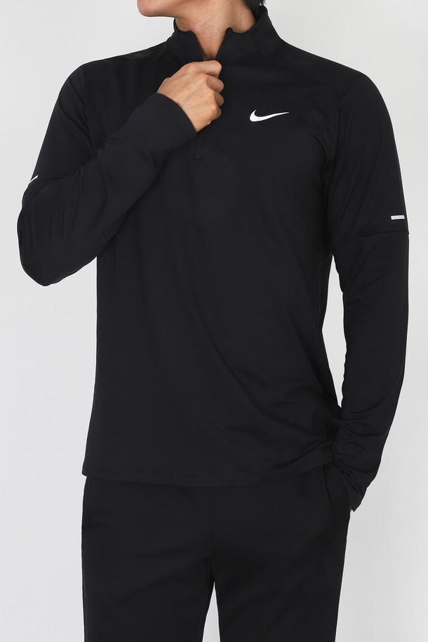 NIKE - 긴팔티셔츠 - 나이키 반집업 긴팔티셔츠 DD4757-010 DRI-FIT 엘리먼트 하프집