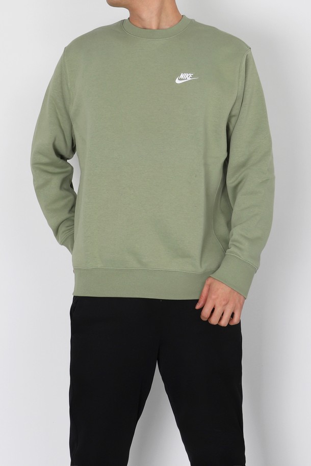 NIKE - 긴팔티셔츠 - 나이키 기모 맨투맨 NSW 클럽 플리스 크루 (BV2663-386)