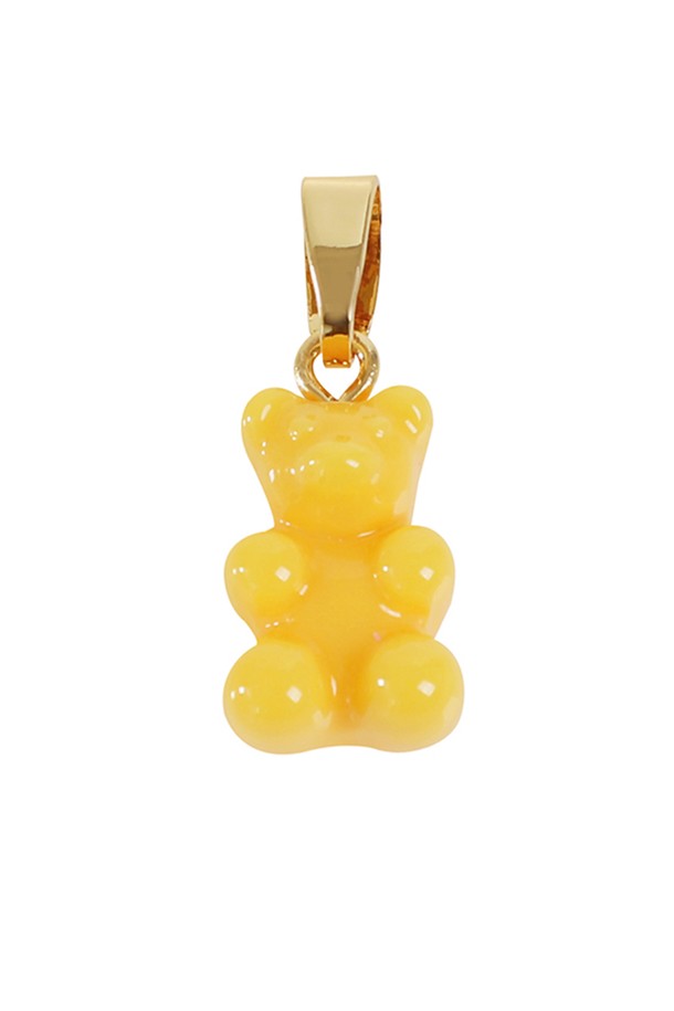 CRYSTAL HAZE - 목걸이 - 크리스탈 헤이즈 펜던트 Classic Notalgia Bear Pendant - NYC Taxi Yellow (CCT-NYCTaxiYellow)