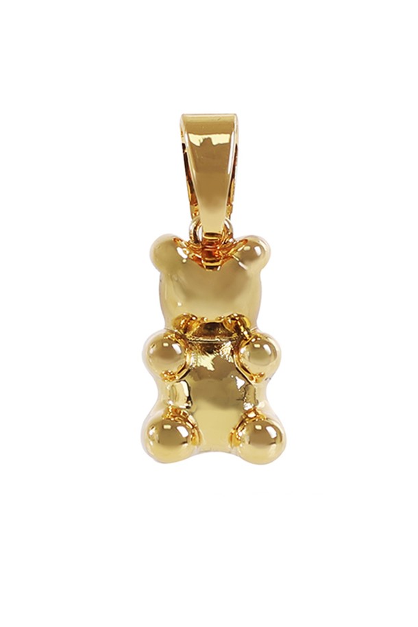 CRYSTAL HAZE - 목걸이 - 크리스탈 헤이즈 펜던트 Golden Nostalgia Bear Pendant - Golden (GNB-Golden)