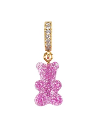 크리스탈 헤이즈 펜던트 Pave Notalgia Bear Pendant - Magenta (PCT-Magenta)