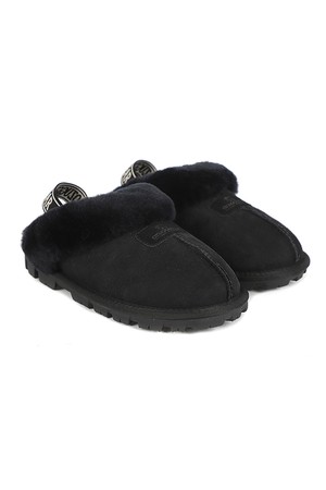 오즈어그웨어 양털 슬리퍼 UGG 코케트 백스트랩 (OUW111EB-BLACK)