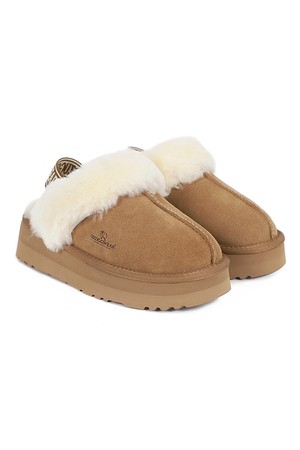 오즈어그웨어 양털 슬리퍼 UGG 플랫폼 백스트랩 (OUW190PEB-CHESTNUT)