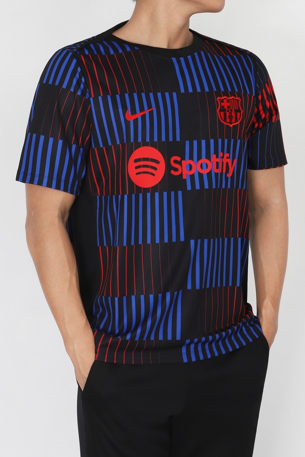 NIKE - 반팔티셔츠 - 나이키 FC 바르셀로나 반팔티 DRI-FIT 아카데미 프로 어웨이 프리매치 탑 (FV1194-011)