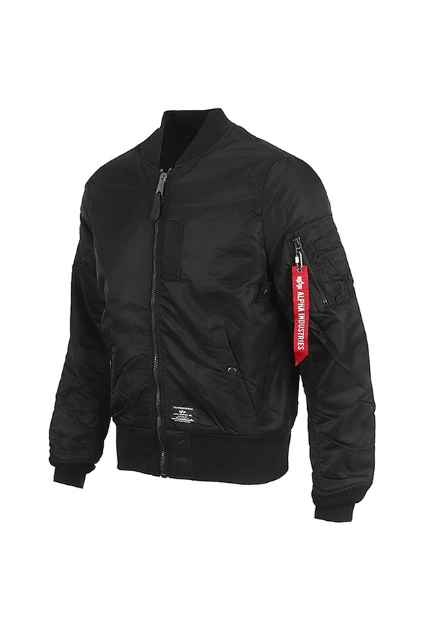 ALPHA INDUSTRIES - 다운/패딩 - 알파 인더스트리 MA-1 MOD 항공 패딩점퍼 블랙 (MJM53504C1-001)