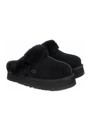 어그 UGG W 디스케트 양털 슬리퍼 블랙 (1122550-BLK)