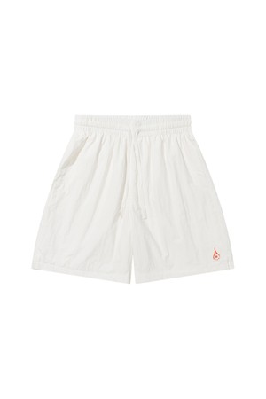 [남성] 스포티 와펜 메쉬 우븐 쇼츠_WHITE-a