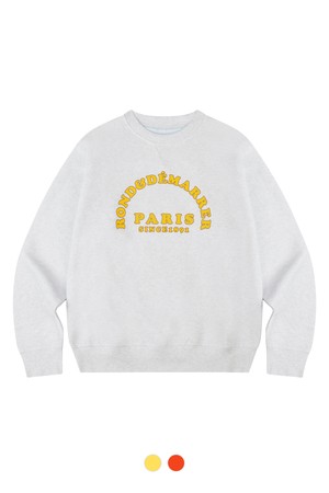 [남녀공용] PARIS 컬리지 그래픽 맨투맨