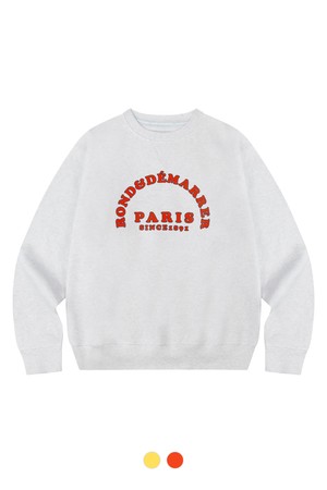 [남녀공용] PARIS 컬리지 그래픽 맨투맨